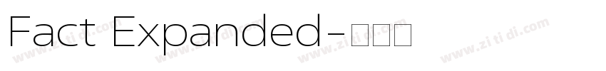 Fact Expanded字体转换